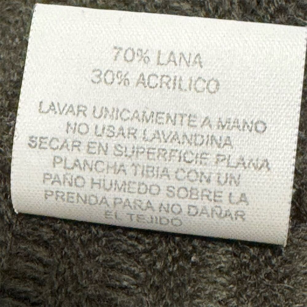 GIESSO 70%‎ Wool Blend Ribbed Long Coatigan Shawl Collar Cardigan Sweater 3 M/L - Picture 9 of 9